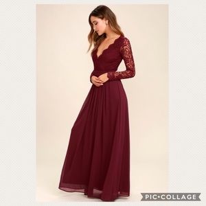 Lulus Awaken My Love long sleeve maxi dress